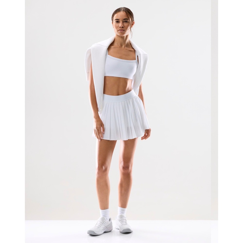 Aritzia Golden MoveTech Tennis Pro Micro Skirt in white